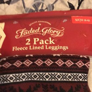 Faded glory leggings size S